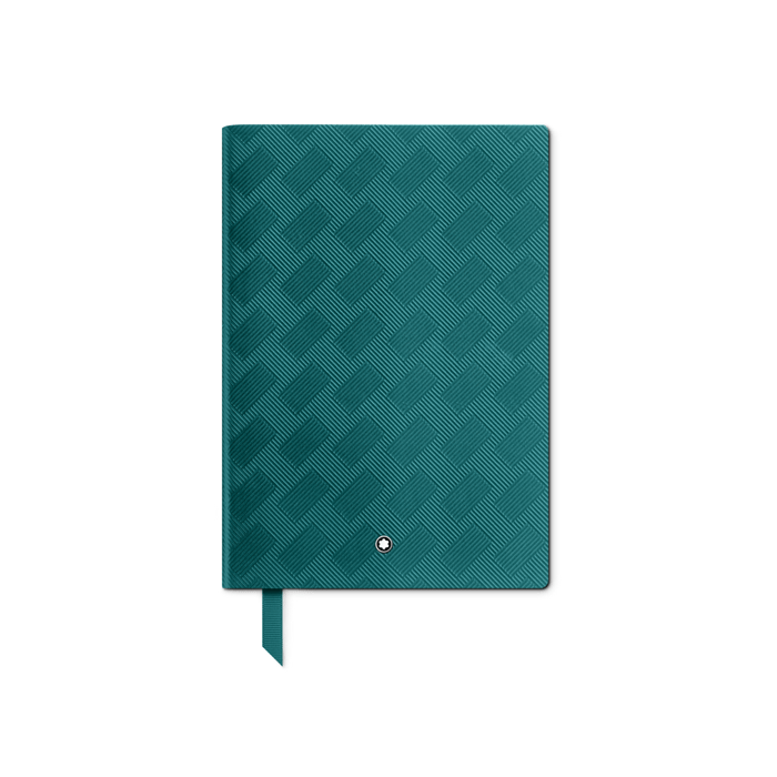 This Fernblue #146 Fine Stationery Notebook Extreme 3.0 Lined by Montblanc has a matching ribbon to use as a bookmark.
