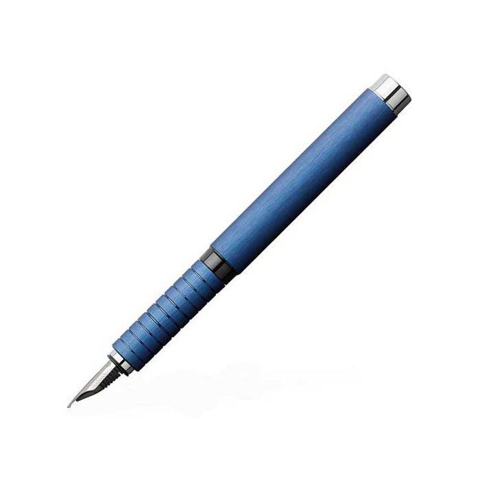 Faber-Castell, Blue, aluminium, Essentio Fountain pen.