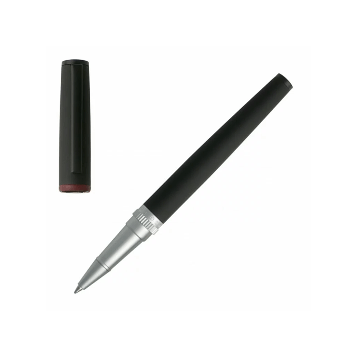 Gear Matte Black Rollerball Pen by Hugo Boss