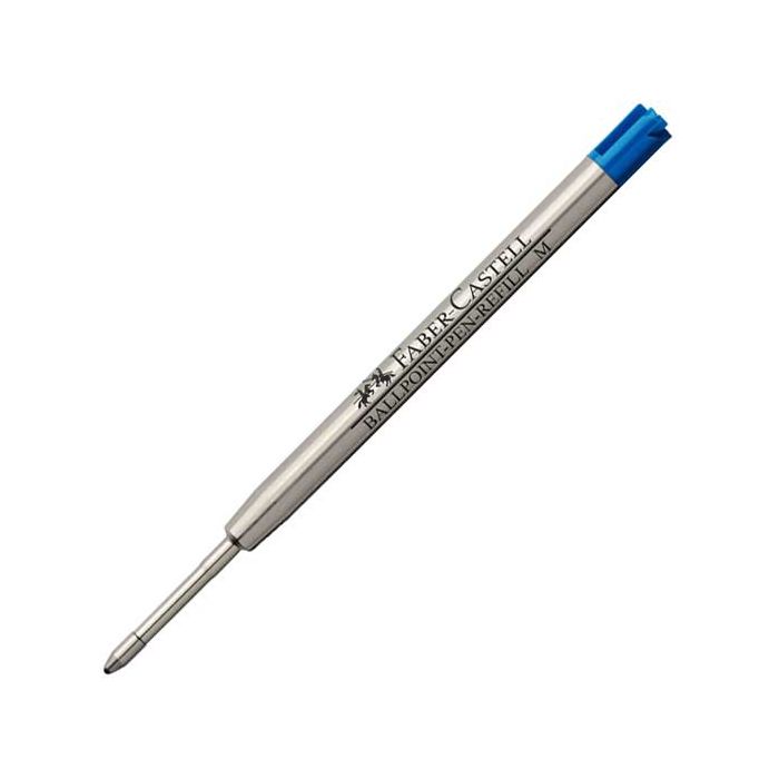 Graf von Faber-Castell blue ballpoint pen refills with a medium ball width.