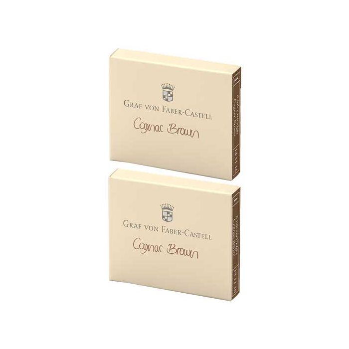 These Cognac Brown 2 x 6 Ink Cartridge Packs are designed by Cross. 