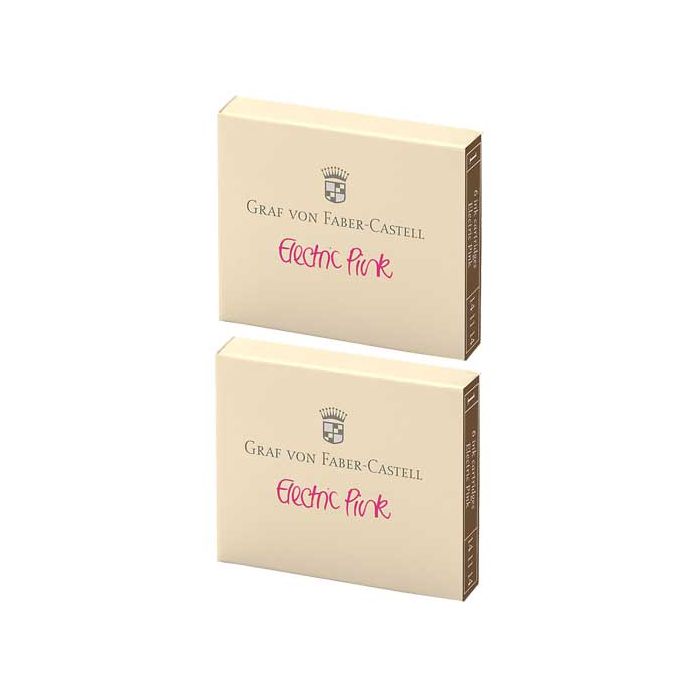 These Electric Pink 2 x 6 Ink Cartridge Packs are made by Graf von Faber-Castell. 