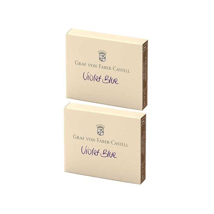 These Heritage Violet 2 x 6 Ink Cartridge Packs are designed by Graf von Faber-Castell.