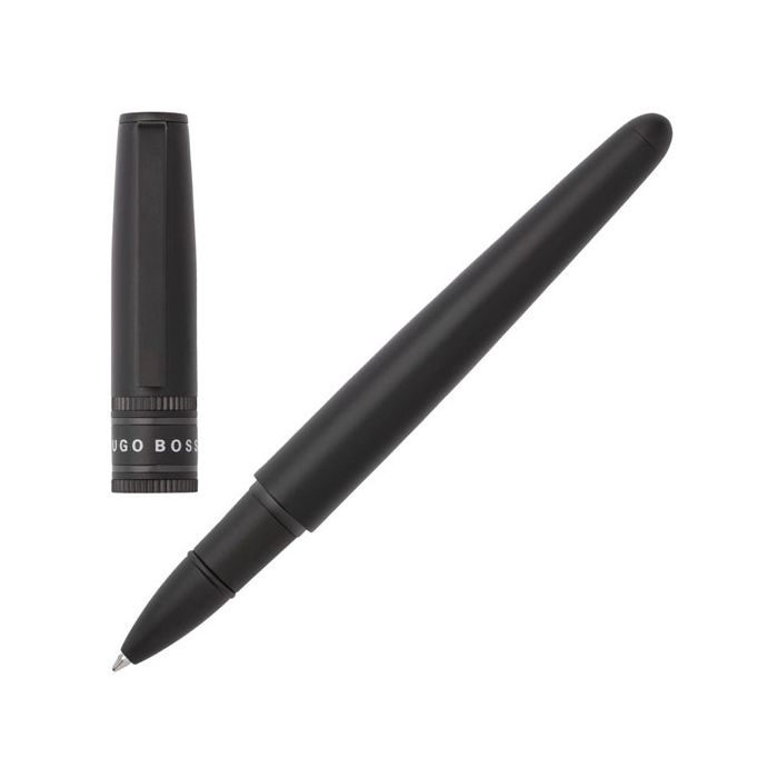 This Black Illusion Gear Rollerball Pen is designed by Hugo Boss. 