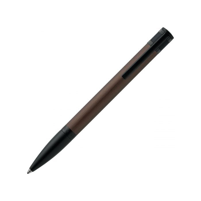 This Brushed Khaki Explore Ballpoint Pen has been designed by Hugo Boss.