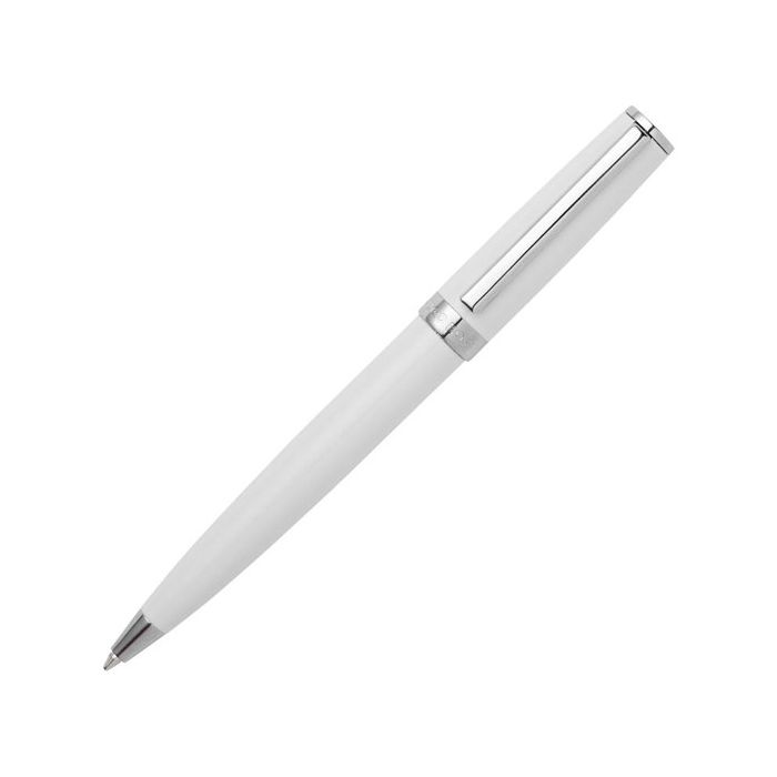 This Gear Icon White Ballpoint Pen is designed by Hugo Boss. 