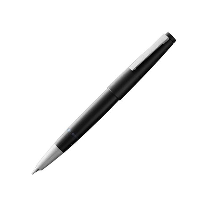 The LAMY black medium fountain pen in the 2000 collection has been made from a hi tech fibreglass material.