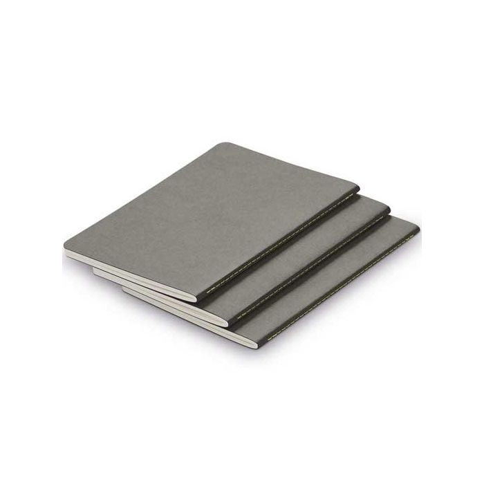 The LAMY Softcover Set of 3 Paper Booklets Grey A5