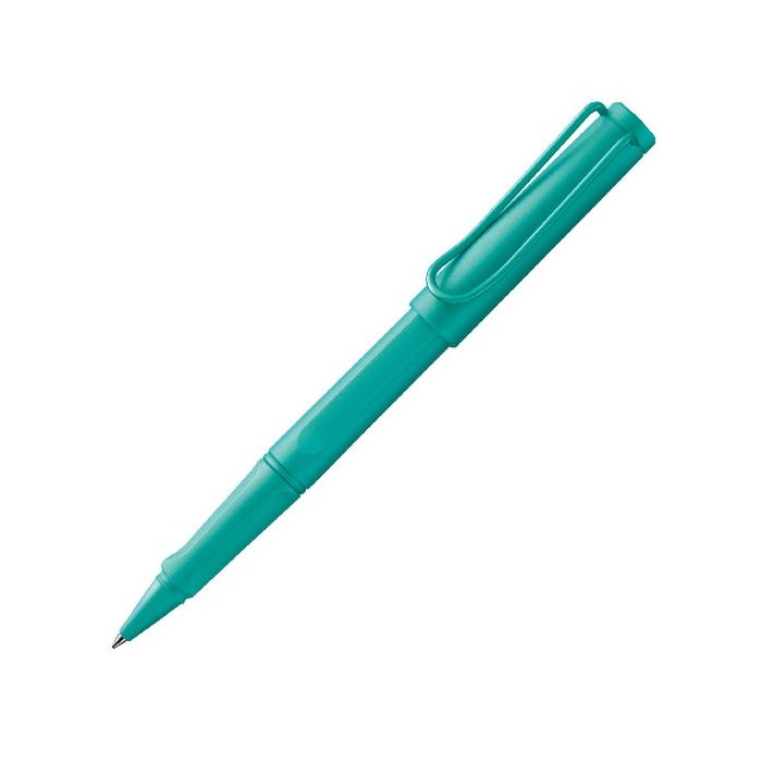 This is the LAMY Candy Aquamarine Special Edition Safari Rollerball Pen. 