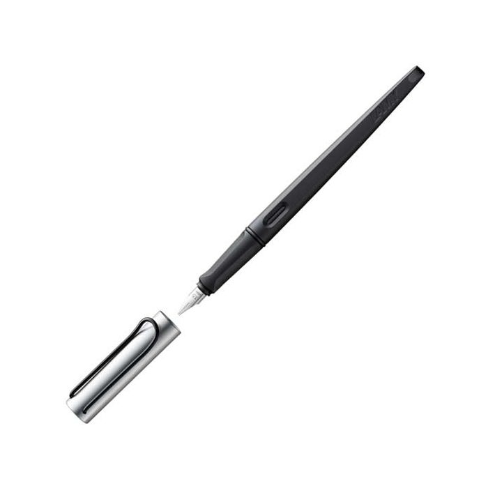 This is the LAMY Joy 1.9 mm Black & Aluminium Calligraphy Fountain Pen.