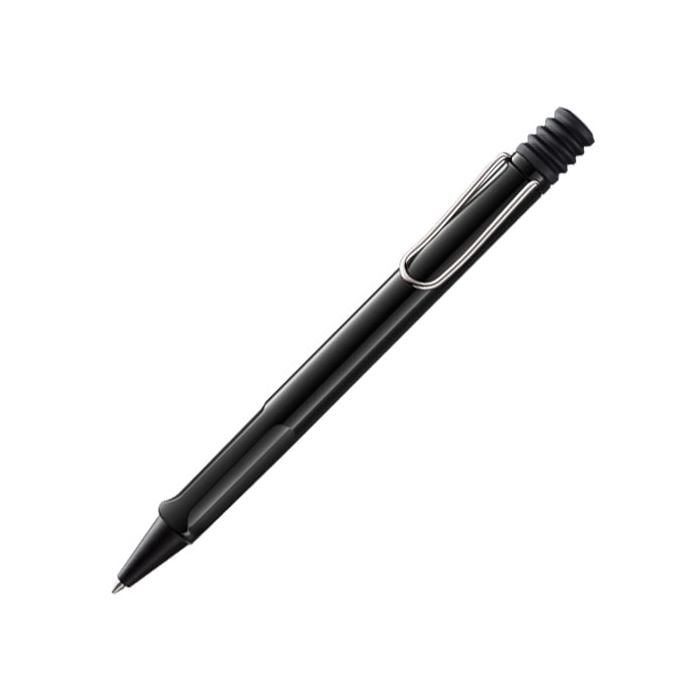The LAMY black ballpoint pen in the Safari collection.