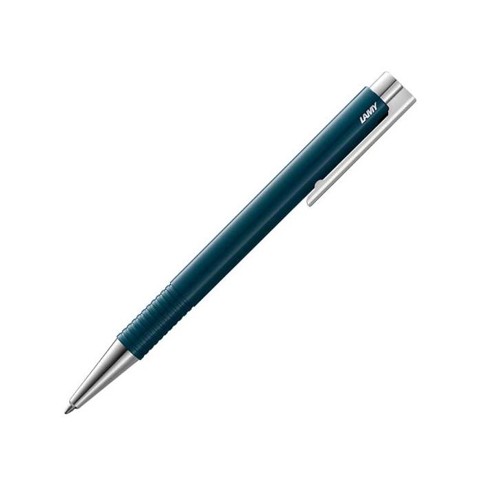 This is the LAMY Glossy Petrol Blue Logo M+ Special Edition Ballpoint Pen. 