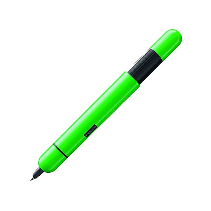 This neon green ballpoint pen has been designed by LAMY.