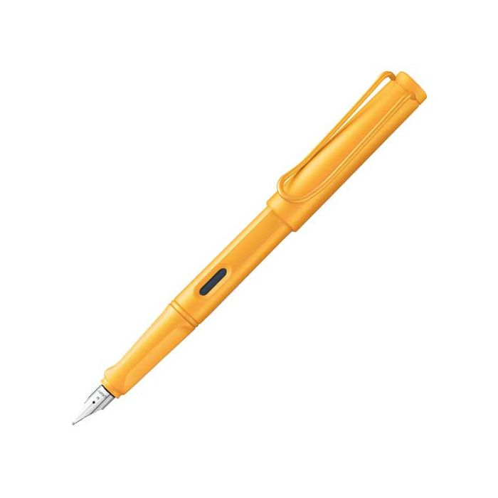 This is the LAMY Candy Mango Special Edition Safari Fountain Pen. 