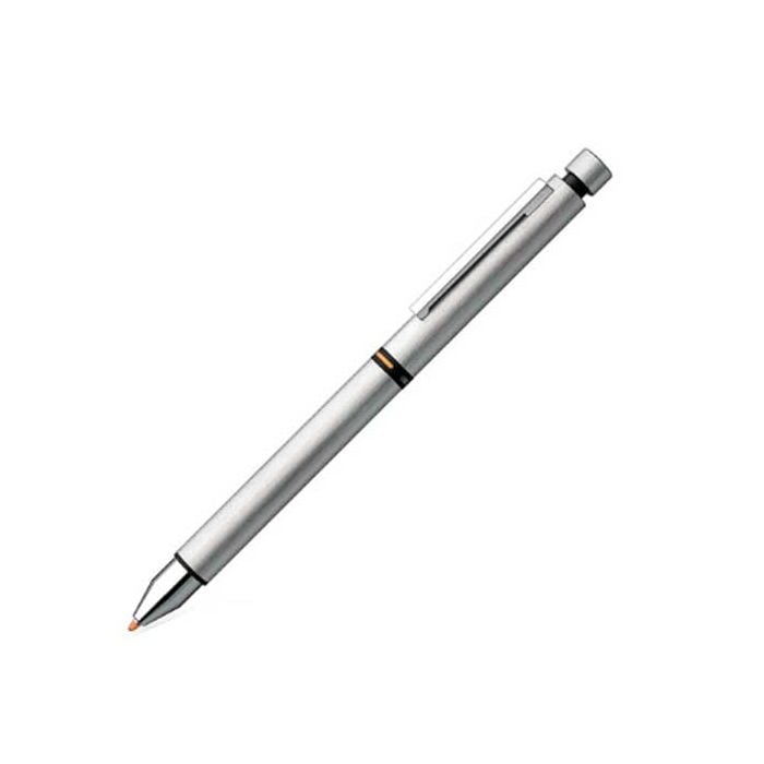 This Lamy silver pen can be used as a ballpoint or pencil.