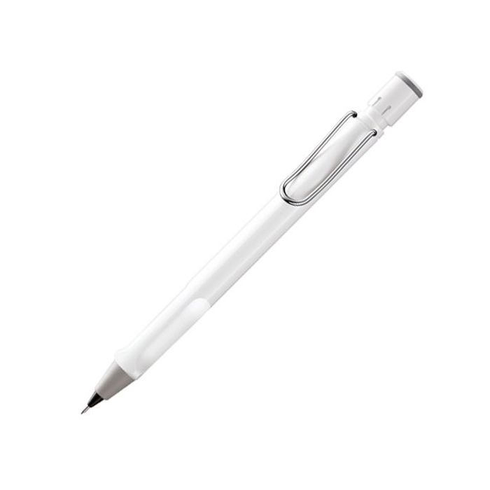 LAMY Safari mechanical pencil, shiny white.