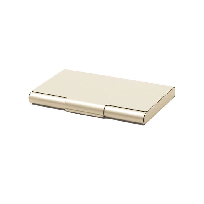 This Aluminium Soft Gold Card Box is designed by Lexon. 