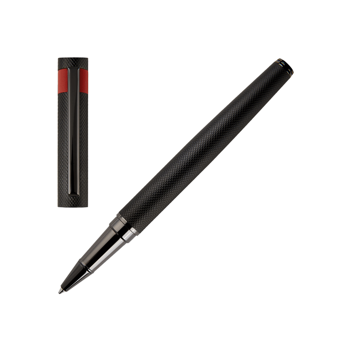Hugo Boss Loop Diamond Black & Red Rollerball Pen