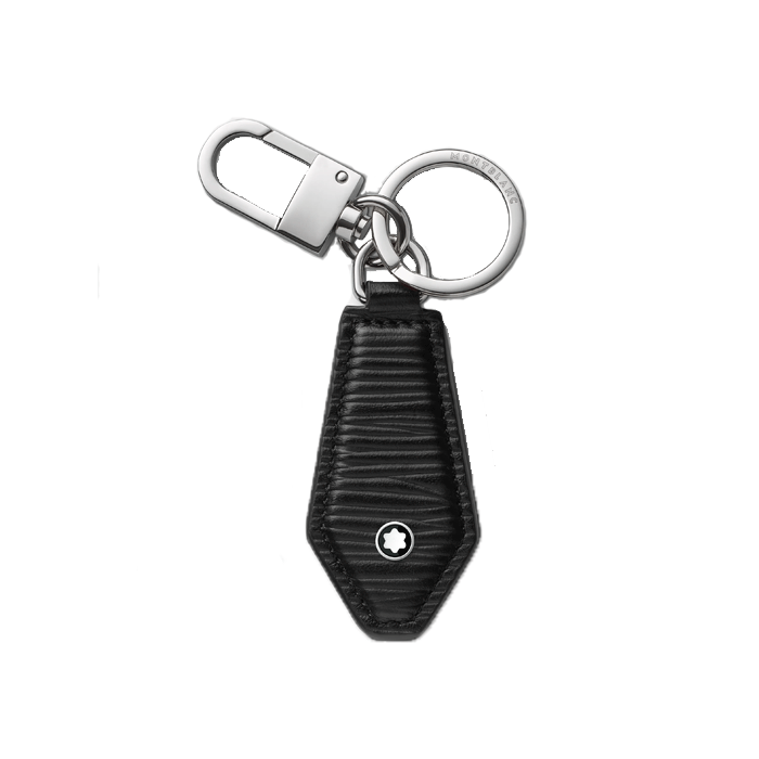 Meisterstück 4810 Diamond Key Fob in Black Leather By Montblanc