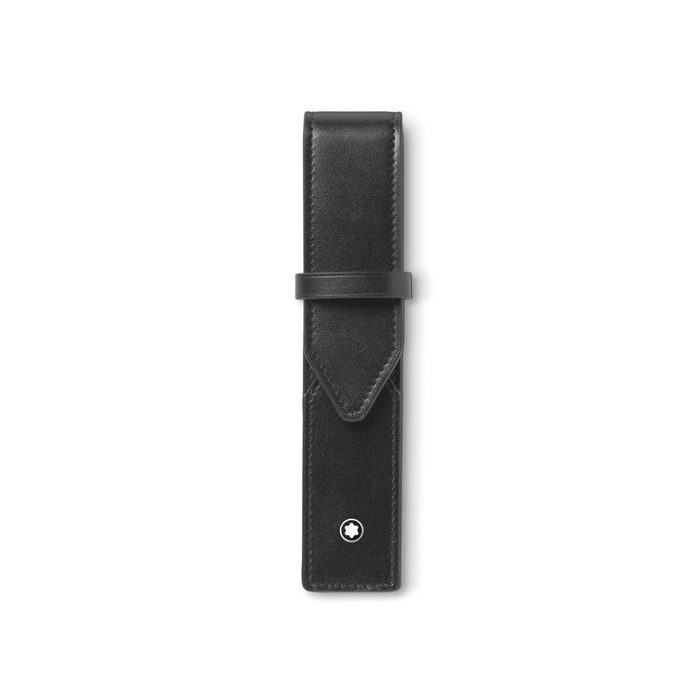 Montblanc's Meisterstück Black Leather Single Pen Case is made out of smooth leather in black.