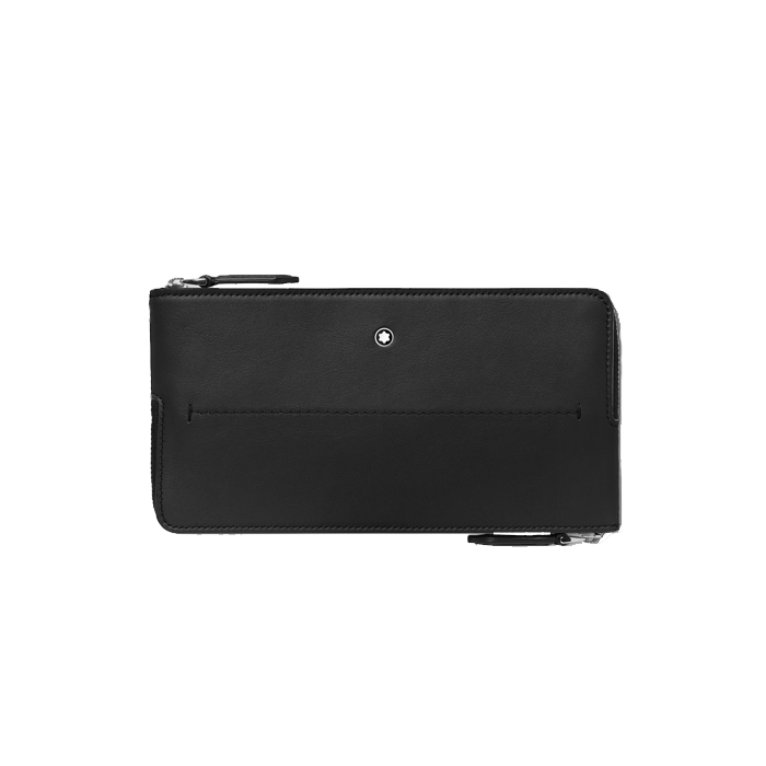 Meisterstück Selection Soft Black Leather Double Phone Pouch By Montblanc