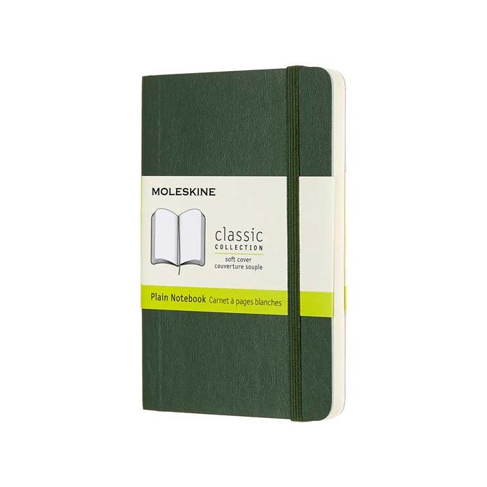 This Moleskine Green Leather Notebook is part of their Classic Collection.