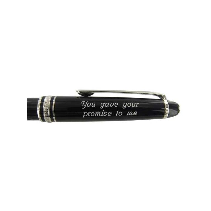 This Montblanc pencil has been engraved on the cap.