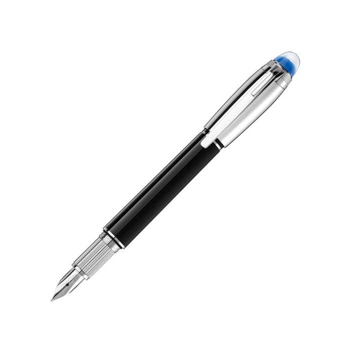 The Montblanc StarWalker Doué Black and Stainless Steel Fountain Pen.