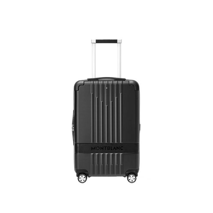 This #MY4810 Black Compact Cabin Trolley is designed by Montblanc. 