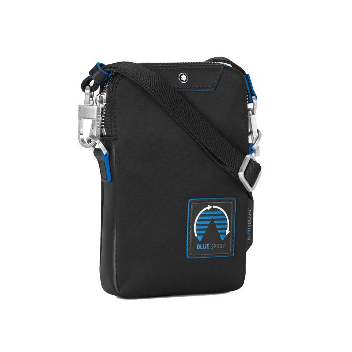 This ECONYL® Blue Spirit Mini Envelope Bag has been designed by Montblanc. 