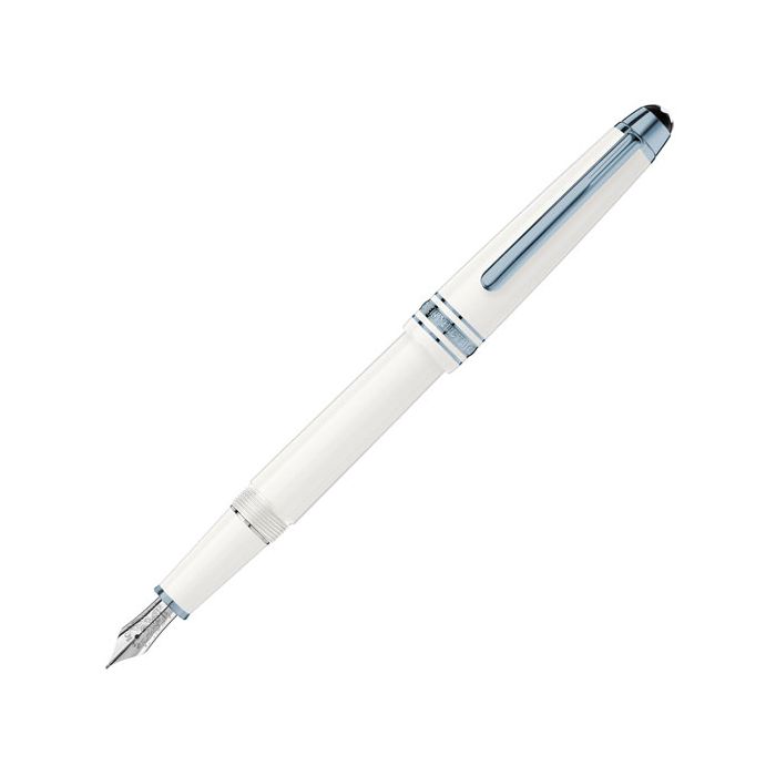 Meisterstück Classique Glacier White Fountain Pen designed by Montblanc.