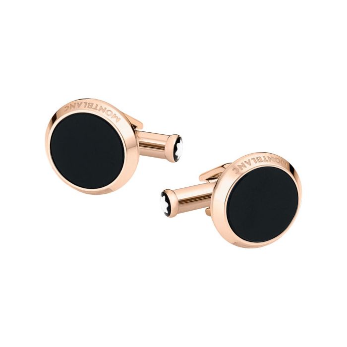 These cufflinks from Montblanc are made from stainless steel.