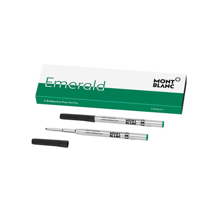 Montblanc special edition medium emerald ballpoint pen refills.