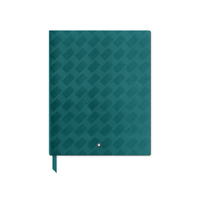 This Montblanc Extreme 3.0 Fernblue Lined Notebook #149 Fine Stationery has a matching fernblue grosgrain ribbon bookmark. 