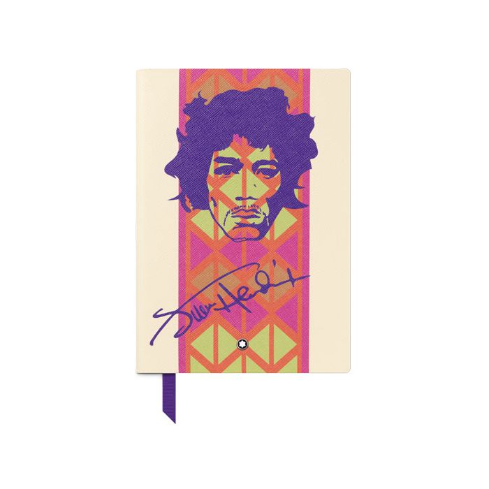 This Fine Stationery Great Characters Jimi Hendrix Lined Notebook #146 is designed by Montblanc. 