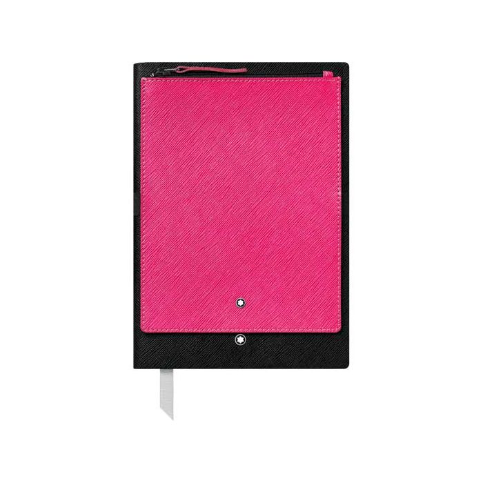 This black Montblanc Fine Stationery notebook comes with a pink pocket.