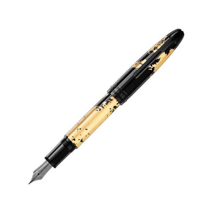 The Montblanc Meisterstück Calligraphy Solitaire Gold Leaf Fountain Pen