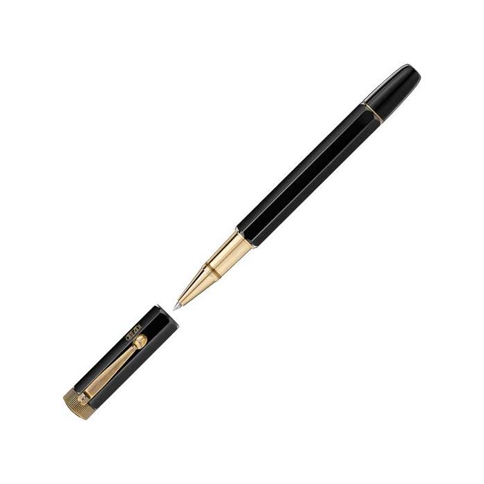 This is the Montblanc Black Heritage Egyptomania Rollerball Pen.