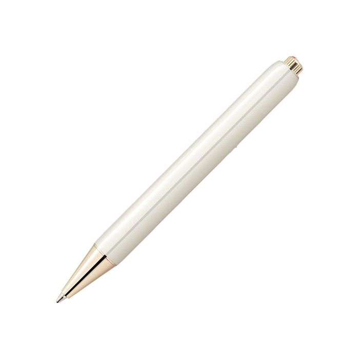 This Heritage Rouge et Noir 'Baby' Ivory Ballpoint Pen was designed by Montblanc. 
