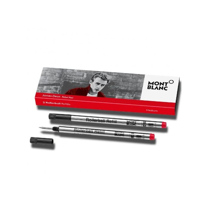 These are the medium-sized red James Dean rollerball refills from Montblanc.