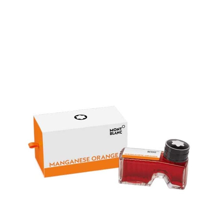 This is Montblanc's 60ml manganese orange ink bottle.