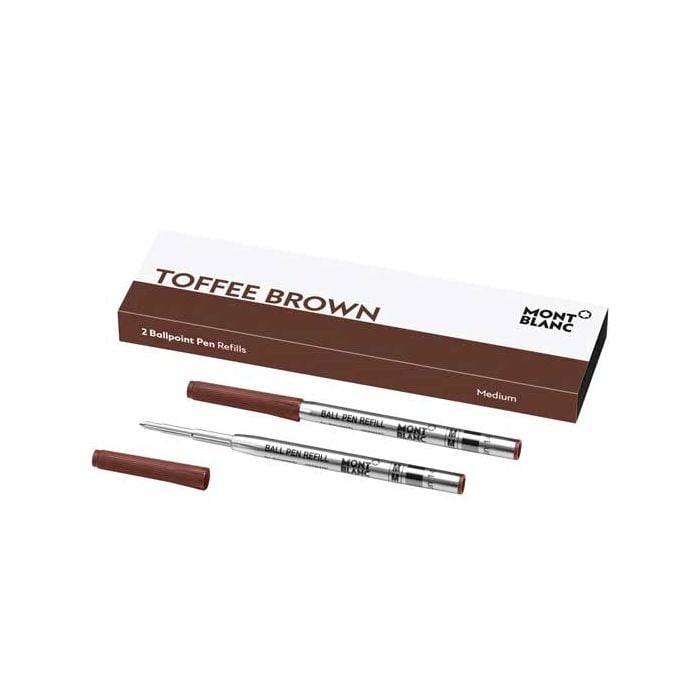 These are the Montblanc Toffee Brown Medium Ballpoint Pen Refills. 