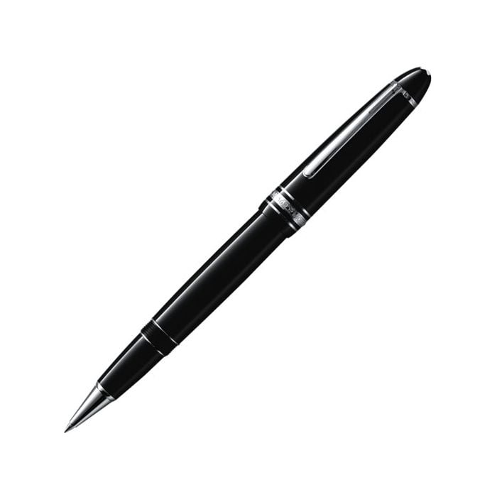 Montblanc Meisterstuck le grand platinum plated rollerball pen.