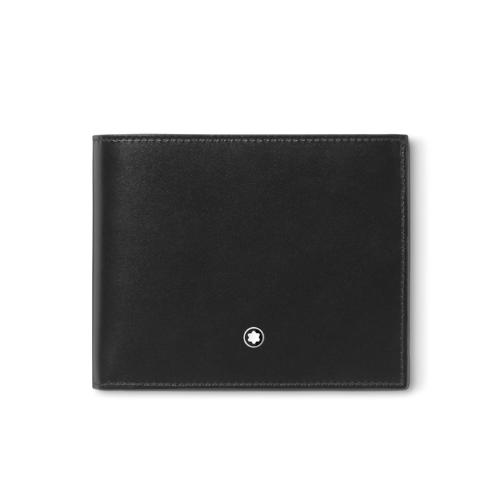 This Montblanc Meisterstück Black Leather Wallet 10CC, Coin Case will come in a Montblanc dust bag with a drawstring top.
