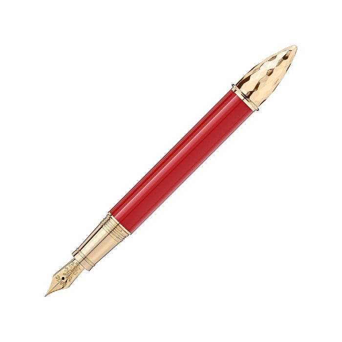 This Montblanc Patron of Art Homage to Moctezuma I 4810 Limited Edition Fountain Pen has been crafted out of precious lacquer. 