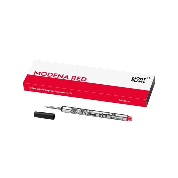 The Montblanc Modena Red Capless Rollerball Refill (M).