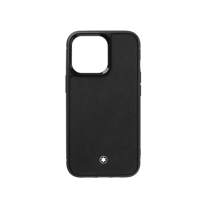 This Sartorial Black iPhone 14 Pro Case is designed by Montblanc. 