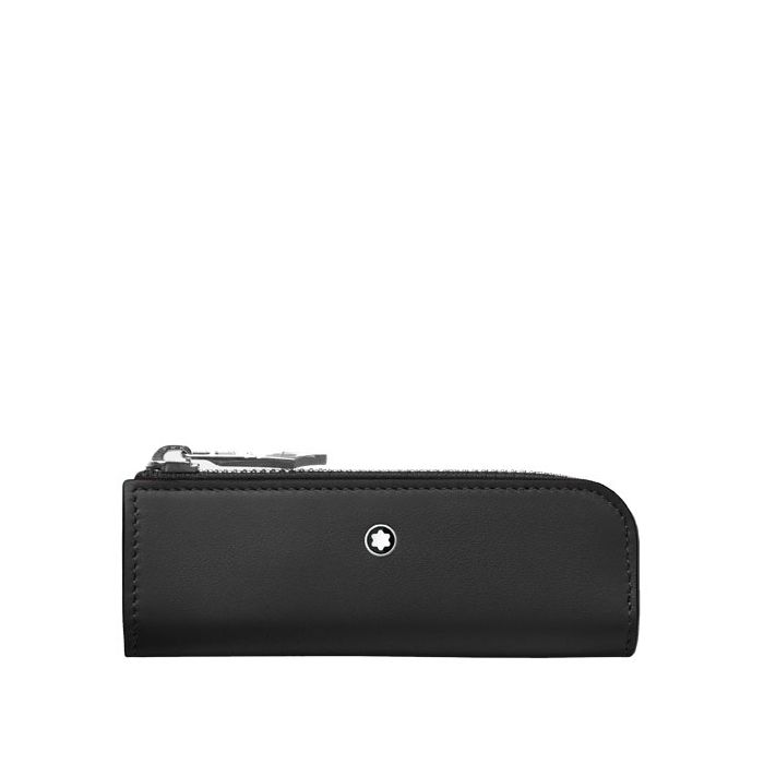 The Meisterstück Selection Heritage Rouge et Noir 'Baby' Black 1 Pen Pouch is made by Montblanc.