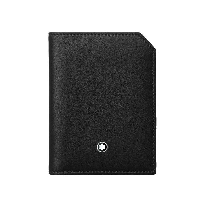 This Black Meisterstück Selection Soft 4CC Mini Wallet was designed by Montblanc. 