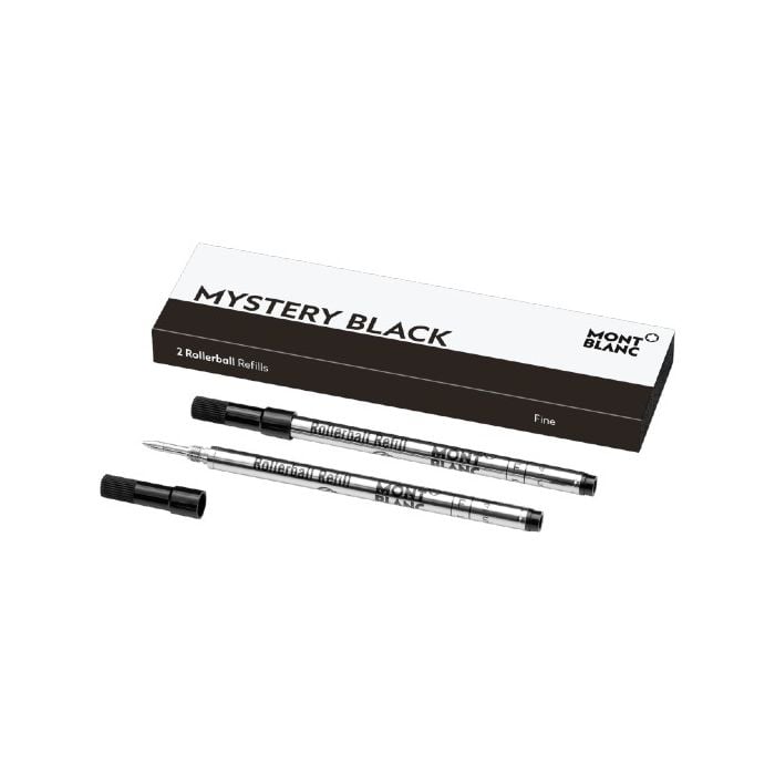 These mystery black rollerball pen refills have been designed by Montblanc and come in a size fine.